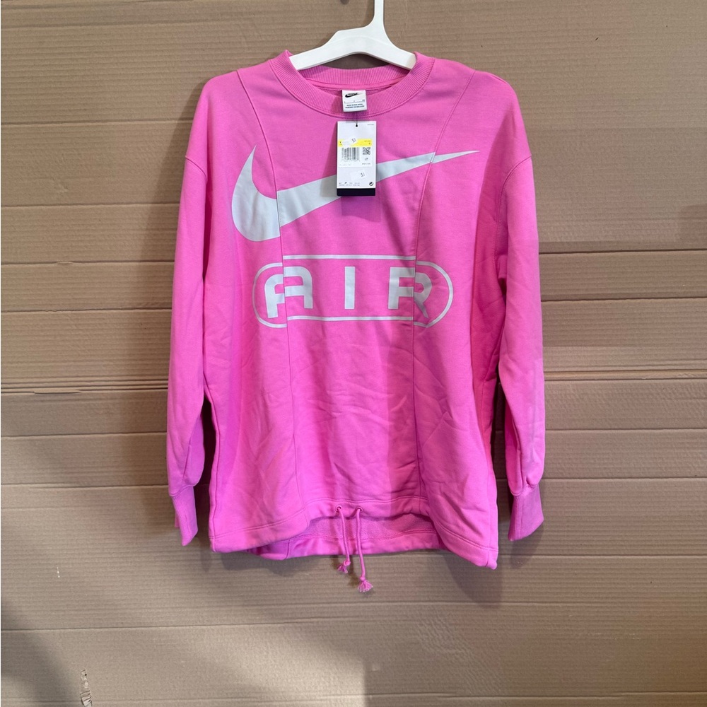 Nike pink sweatshirt #sportswear women small oversized fit